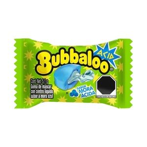 Bubbaloo Acid Blueberry Gum